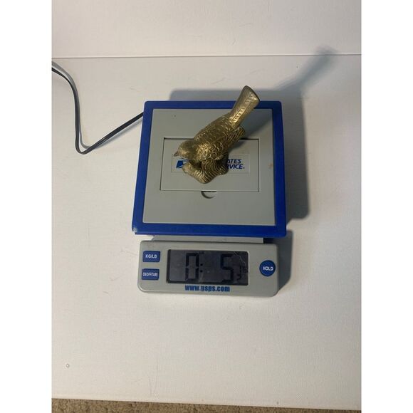 Vintage solid brass bird decor. - Picture 6 of 6